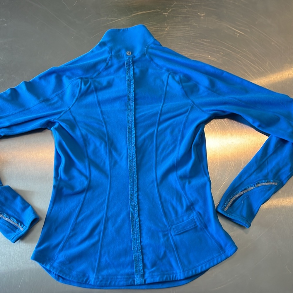 Lululemon U-Turn Pullover Half Zip Blue SZ 6 - Picture 4 of 5